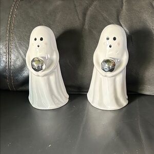 White Ceramic Ghost Figurines